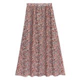 オレンジ | ペイント柄ナロースカート スカート ナロースカート | Pierrot