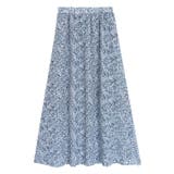 ブルー | ペイント柄ナロースカート スカート ナロースカート | Pierrot