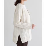 ケーブル柄深Vネックニット ニット セーター | Pierrot | 詳細画像6 