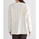 ケーブル柄深Vネックニット ニット セーター | Pierrot | 詳細画像7 