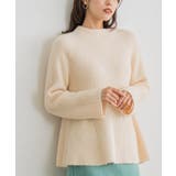 アイボリー | ふんわりシャギーボトルネックフレアニット ニット セーター | Pierrot