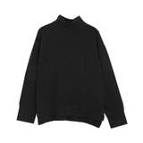 ブラック | ウールライクハイネックニット ニット ハイネック | Pierrot