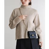 杢ベージュ | ウールライクハイネックニット ニット ハイネック | Pierrot