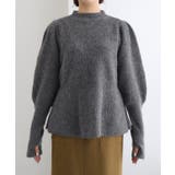 ふんわりウォッシャブルサムホールペプラムニット ニット ペプラム | Pierrot | 詳細画像7 