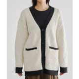 ダイヤ柄配色カーディガン カーディガン ニット | Pierrot | 詳細画像6 