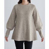 ふんわりウォッシャブルボリューム袖フレアニット ニット ボリューム袖 | Pierrot | 詳細画像8 