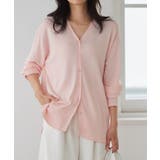 ライトピンク | UVカット 接触冷感シアーカーディガン UV対策 | Pierrot