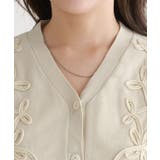 コード刺繍ニットカーディガン カーディガン スポンジニット | Pierrot | 詳細画像4