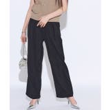 ブラック | [ECLAM] タックストレートパンツ パンツ | Pierrot