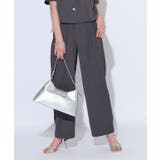 チャコール | [ECLAM] タックストレートパンツ パンツ | Pierrot