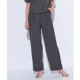 チャコール | [ECLAM] タックストレートパンツ パンツ | Pierrot