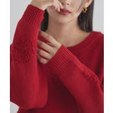 [ECLAM] ハートデザインジャカードニット ニット | Pierrot | 詳細画像2 