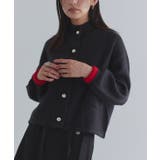 [ECLAM] ボタンデザイン配色ニットカーデ カーディガン | Pierrot | 詳細画像21 