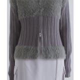 [ECLAM] フェザードッキングジップニット ニット | Pierrot | 詳細画像3 