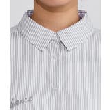 刺繍ストライプシャツ シャツ ストライプ | Pierrot | 詳細画像4 