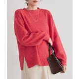 レッド | ウールMIXオーバーサイズニット ニット オーバーサイズ | Pierrot