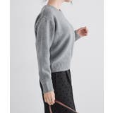 ネックが選べる無地ラメクロップド丈ニット ニット ラメ | Pierrot | 詳細画像9