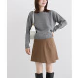 ネックが選べる無地ラメクロップド丈ニット ニット ラメ | Pierrot | 詳細画像23