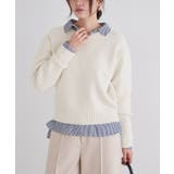 ネックが選べる無地ラメクロップド丈ニット ニット ラメ | Pierrot | 詳細画像27