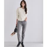 ネックが選べる無地ラメクロップド丈ニット ニット ラメ | Pierrot | 詳細画像28