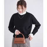 ネックが選べる無地ラメクロップド丈ニット ニット ラメ | Pierrot | 詳細画像19