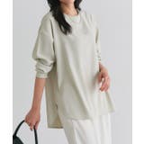 ライトグレージュ | 【イージーケア】ジョーゼットTブラウス シンプル 上品 | Pierrot