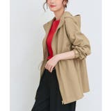 ベージュ | 【撥水 UV】ドロストフードブルゾン デイリー | Pierrot