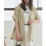 ベージュ | 接触冷感シアーオーバージャケット シアー ジャケット | Pierrot