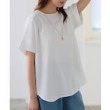 オフホワイト | 【イージーケア】ジョーゼットドルマンTブラウス 凹凸 シワ | Pierrot