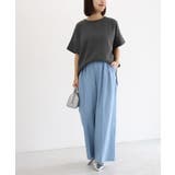 【イージーケア】ジョーゼットドルマンTブラウス 凹凸 シワ | Pierrot | 詳細画像28 