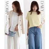 【イージーケア】ジョーゼットドルマンTブラウス 凹凸 シワ | Pierrot | 詳細画像6 