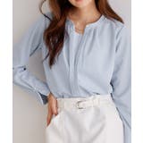 ライトブルー | 2wayネックデザインTブラウス ブラウス 2way | Pierrot