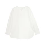 オフホワイト | キーネックチュニックTブラウス ブラウス キーネック | Pierrot