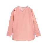 オレンジピンク | キーネックチュニックTブラウス ブラウス キーネック | Pierrot