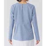 キーネックペプラムTブラウス Tブラウス カットジョーゼット | Pierrot | 詳細画像11 