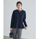 キーネックペプラムTブラウス Tブラウス カットジョーゼット | Pierrot | 詳細画像24 