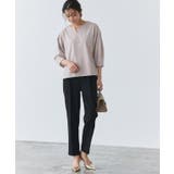 ランタンスリーブキーネックTブラウス Tブラウス カットジョーゼット | Pierrot | 詳細画像28 