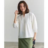 ランタンスリーブキーネックTブラウス Tブラウス カットジョーゼット | Pierrot | 詳細画像22 