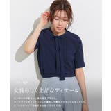 ピンタックタイデザインTブラウス Tブラウス カットジョーゼット | Pierrot | 詳細画像5