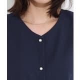 2wayパールボタンキャンディースリーブTブラウス Tブラウス カットジョーゼッ… | Pierrot | 詳細画像6 