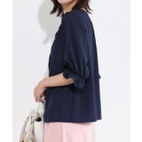 2wayパールボタンキャンディースリーブTブラウス Tブラウス カットジョーゼッ… | Pierrot | 詳細画像10 