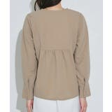 ピンタックデザインキーネックTブラウス ブラウス ピンタック | Pierrot | 詳細画像12