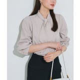 グレー | ボウタイデザインTブラウス ブラウス ボウタイ | Pierrot