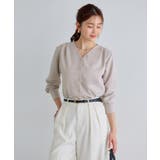 ゴールドボタンVネックTブラウス ブラウス Vネック | Pierrot | 詳細画像28 