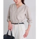 ゴールドボタンVネックTブラウス ブラウス Vネック | Pierrot | 詳細画像29 