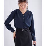 ゴールドボタンVネックTブラウス ブラウス Vネック | Pierrot | 詳細画像30 