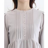 ピンタックパールフレアTブラウス ブラウス 伸縮性 | Pierrot | 詳細画像8 