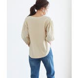 カット刺繍ノーカラーブラウス ブラウス 綿100 コットン ノーカラー 刺繍 | Pierrot | 詳細画像4 