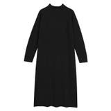 ブラック | ボトルネックリブニットワンピース ワンピース ワンピ | Pierrot