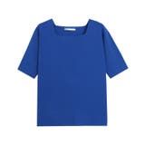 ロイヤルブルー | 多機能ニット5分袖トップス ニット ウォッシャブル | Pierrot